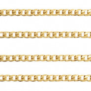 Stainless steel 7mm belcher chain curb links Gold